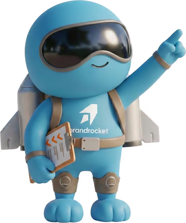BrandRocket astronaut presenting your growth plan